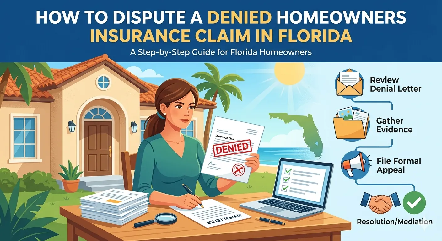 How to Dispute a Denied Homeowners Insurance Claim in Florida